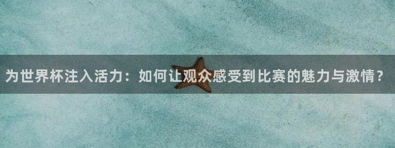 世界杯预选赛欧洲区赛程：为世界杯注入活力：如何让观众感受到比赛的魅力与激情？